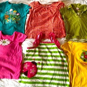 Lot of girl’’s tees from Gymboree, Old Navy, Land’s End, Faded Glory, size 6-8.